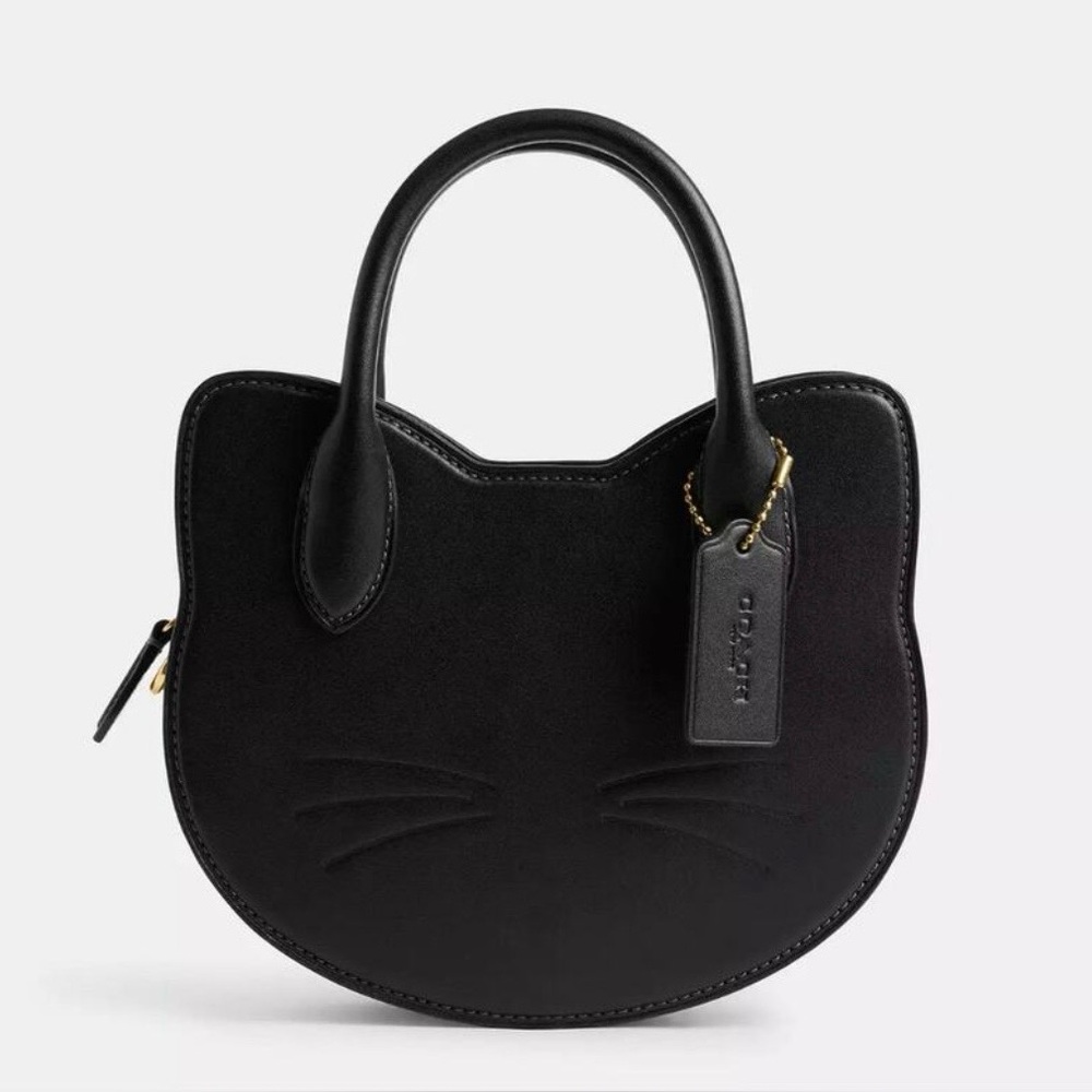 Coach Black Cat-Shaped Handbag